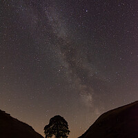 Buy canvas prints of Milkyway over the sycamore Gap by Kevin Winter