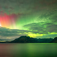 Buy canvas prints of Northern lights over elgol by Kevin Winter