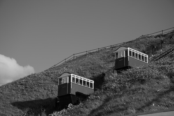 Saltburn cliff lift Picture Board by Kevin Winter