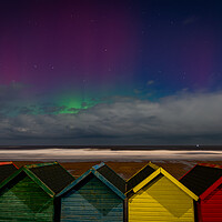 Buy canvas prints of Aurora beach huts by Kevin Winter