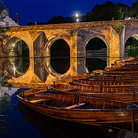 Buy canvas prints of  Rowboats by Old Elvet by Kevin Winter