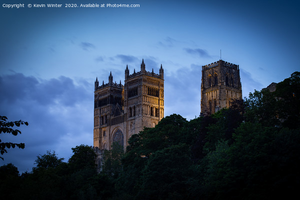 Durham Cathedral from below Picture Board by Kevin Winter