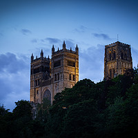 Buy canvas prints of Durham Cathedral from below by Kevin Winter