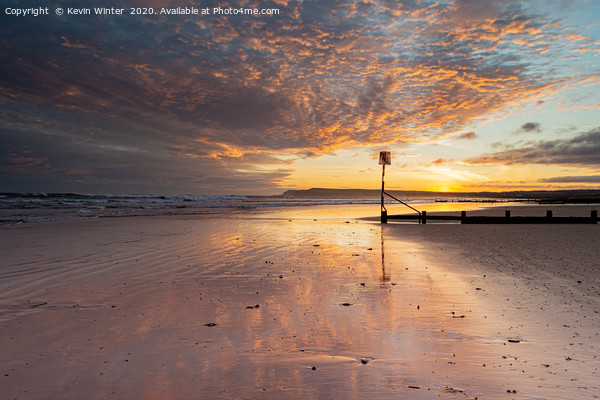 Sunrise in the sand Picture Board by Kevin Winter