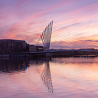Buy canvas prints of Sunset over Salford Quay by Kevin Winter