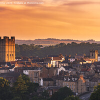 Buy canvas prints of Sunset over Richmond by Kevin Winter