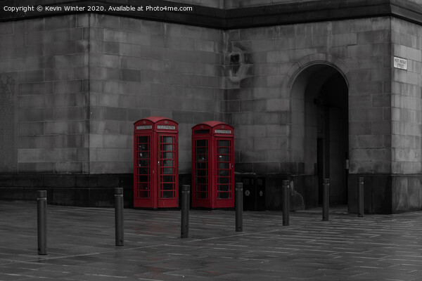 St Peters Phone Boxes Picture Board by Kevin Winter