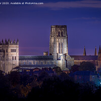 Buy canvas prints of Durham Cathederal at night by Kevin Winter