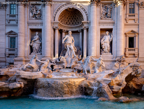Trevi fountain Picture Board by Kevin Winter