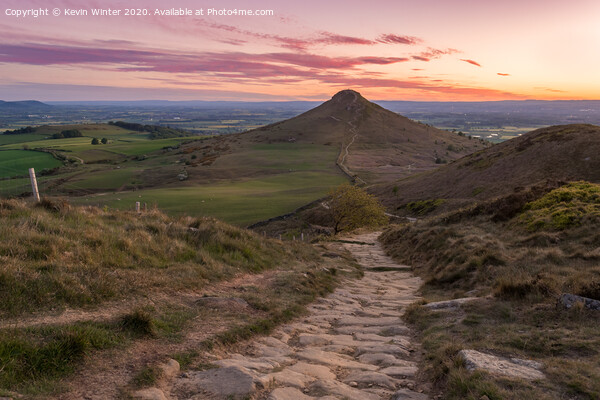 Path to Roseberry Topping Picture Board by Kevin Winter