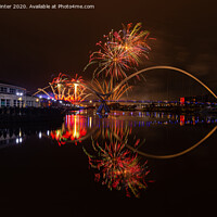 Buy canvas prints of Stockton Fireworks by Kevin Winter