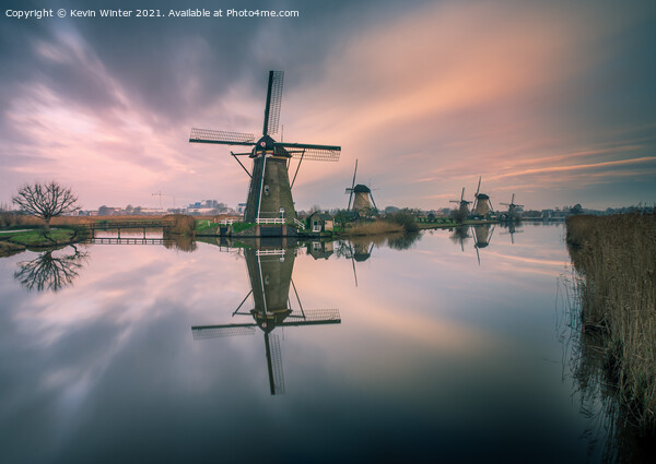 kinderdijk morning Picture Board by Kevin Winter