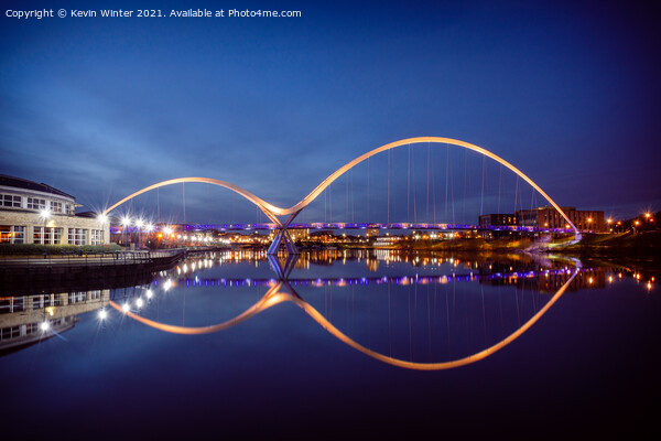 Infinity Bridge by night Picture Board by Kevin Winter