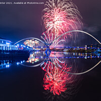 Buy canvas prints of Stockton Fireworks by Kevin Winter