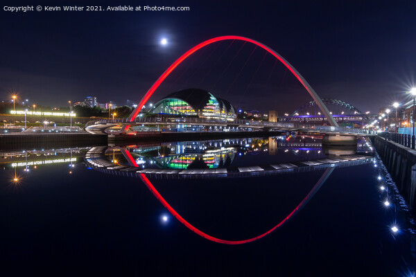 Newcastle Millennium Bridge  Picture Board by Kevin Winter