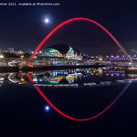 Buy canvas prints of Newcastle Millennium Bridge  by Kevin Winter