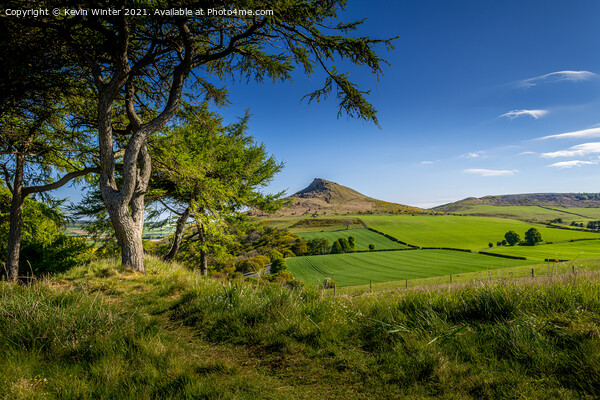 Roseberry Topping Picture Board by Kevin Winter