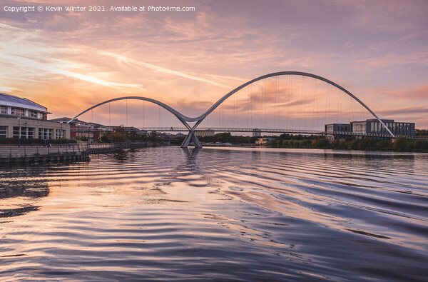 Infinity Bridge sunset Picture Board by Kevin Winter