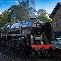 Buy canvas prints of BR 9F at Grosmont Station by Kevin Winter