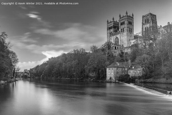 Durham Cathedral over the River Wear Picture Board by Kevin Winter