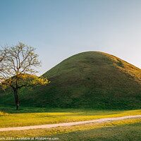 Buy canvas prints of Daereungwon ancient tomb in Gyeongju by Sanga Park