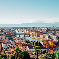 Buy canvas prints of View of Firenze city by Sanga Park