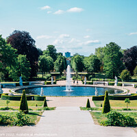 Buy canvas prints of Sanssouci park fountain garden by Sanga Park