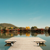 Buy canvas prints of Kyoto Osawa Pond autumn scenery by Sanga Park