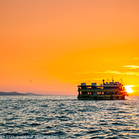 Buy canvas prints of Zadar sunset sea by Sanga Park