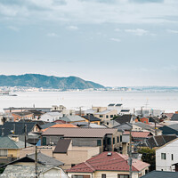 Buy canvas prints of Kamakura seaside village by Sanga Park