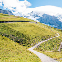 Buy canvas prints of Swiss Jungfrau mountain by Sanga Park
