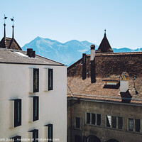 Buy canvas prints of Thun old town by Sanga Park
