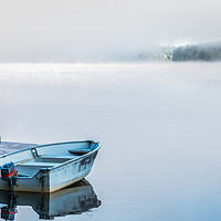 Buy canvas prints of  Summer Awakening - Morning Mist Dockside II by Blok Photo 