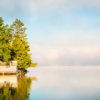Buy canvas prints of Summer Awakening - with Mist by Blok Photo 