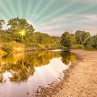 Buy canvas prints of River Wear, South of Durham by Mark Ambrose