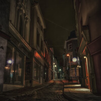 Buy canvas prints of Folkestone Old High Street by Alistair Duncombe