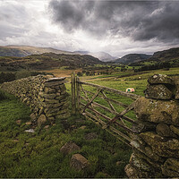 Buy canvas prints of View looking out from Castlerigg by Roger Daniel