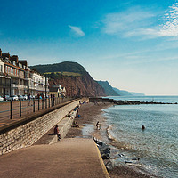 Buy canvas prints of Sidmouth seaside by Jonathan Aloia