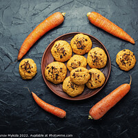 Buy canvas prints of Carrot cookies, delicious dessert by Mykola Lunov Mykola