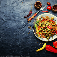 Buy canvas prints of Spicy vegetable appetizer by Mykola Lunov Mykola