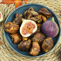 Buy canvas prints of Dried and fresh figs, candied figs by Mykola Lunov Mykola