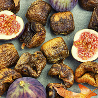 Buy canvas prints of Dried and fresh figs. by Mykola Lunov Mykola