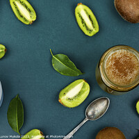 Buy canvas prints of Kiwi jam, dessert by Mykola Lunov Mykola