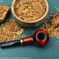 Buy canvas prints of Smoking tobacco pipe for man by Mykola Lunov Mykola