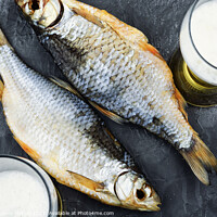Buy canvas prints of Dry stockfish fish for beer. by Mykola Lunov Mykola