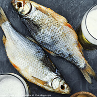 Buy canvas prints of Dry salted fish for beer. by Mykola Lunov Mykola