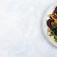 Buy canvas prints of Diet salad of stewed vegetables. by Mykola Lunov Mykola