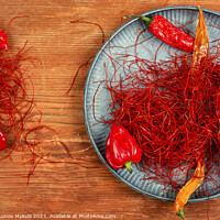 Buy canvas prints of Hot pepper spice. by Mykola Lunov Mykola