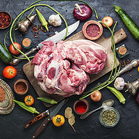 Buy canvas prints of Raw pork meat by Mykola Lunov Mykola