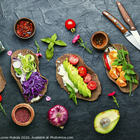 Buy canvas prints of Mexican vegetarian taco by Mykola Lunov Mykola